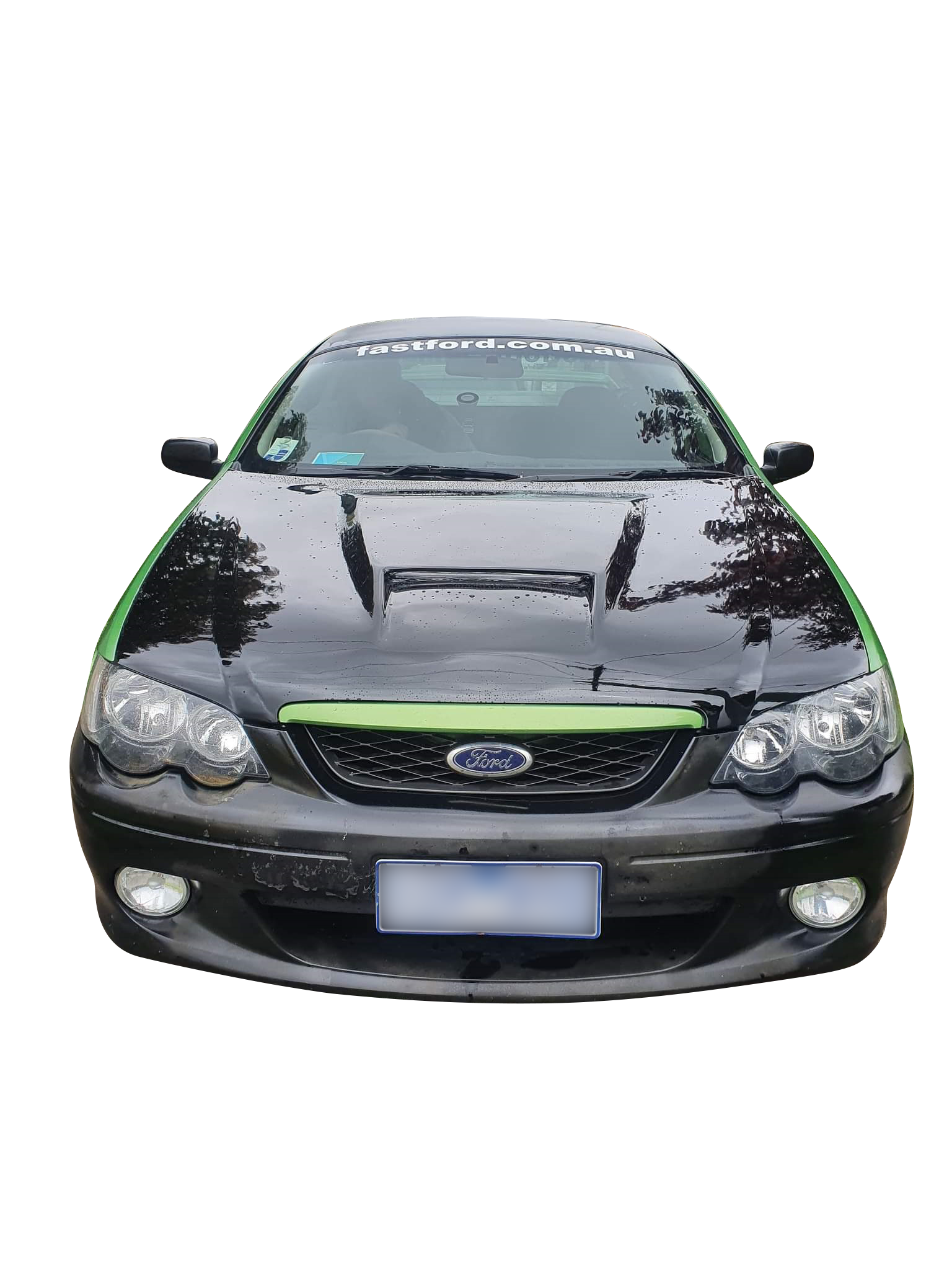BA BF Bonnet Bulge Scoop with Air Intake Tray - Hump Boss XR8 XR6
