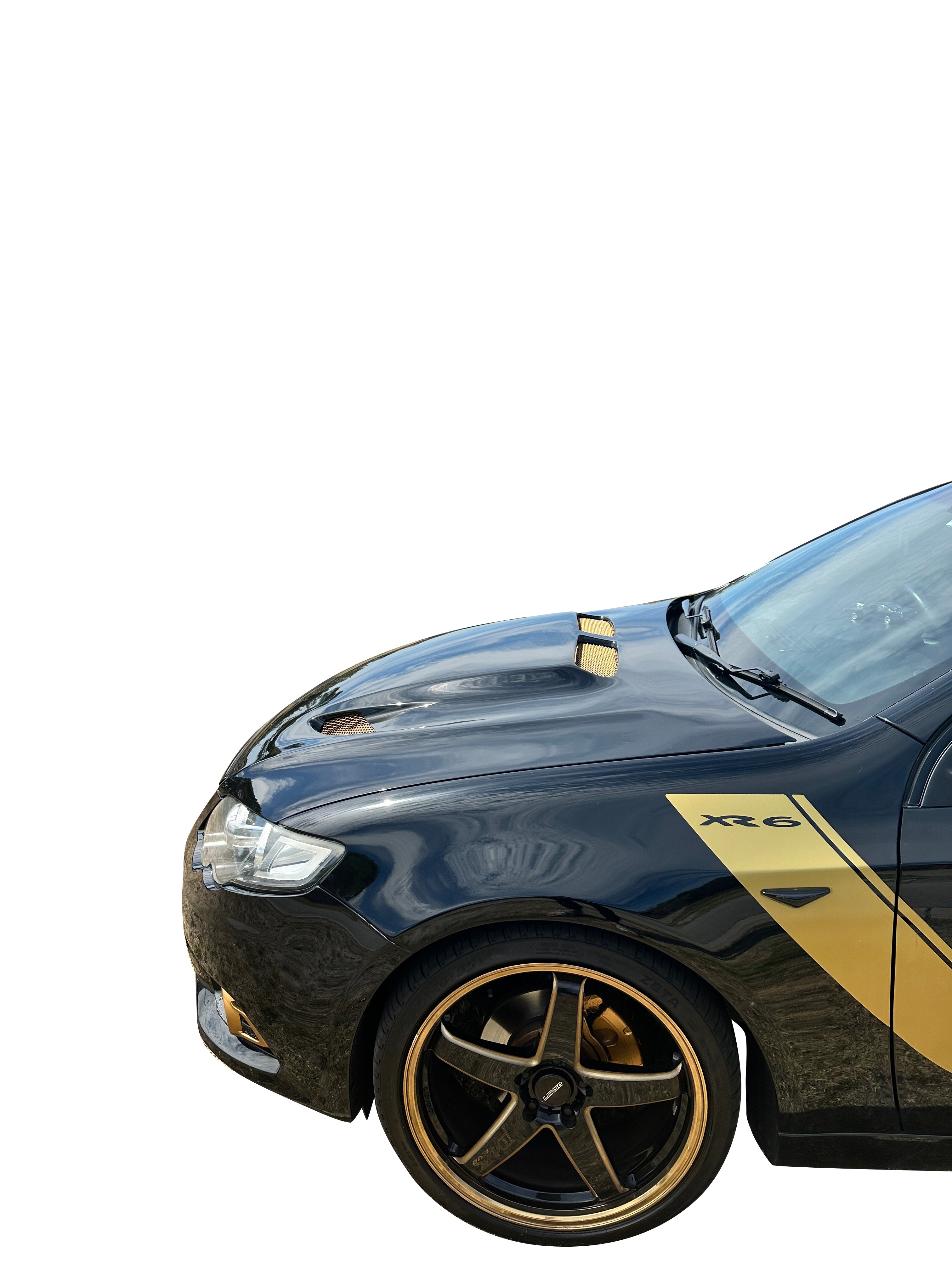 FG GT Style Bulge Bonnet Scoop Boss