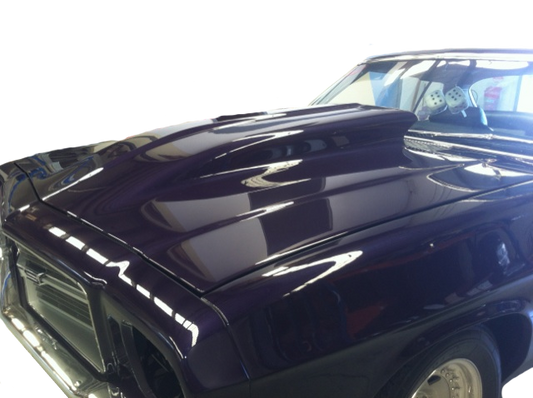 HQ Custom Bonnet with 4 inch Reverse Cowl