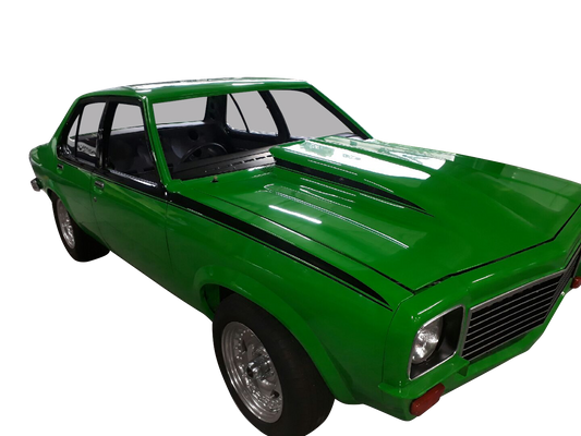 Torana LH LX Custom Fibreglass Bonnet with 4 inch Reverse Cowl