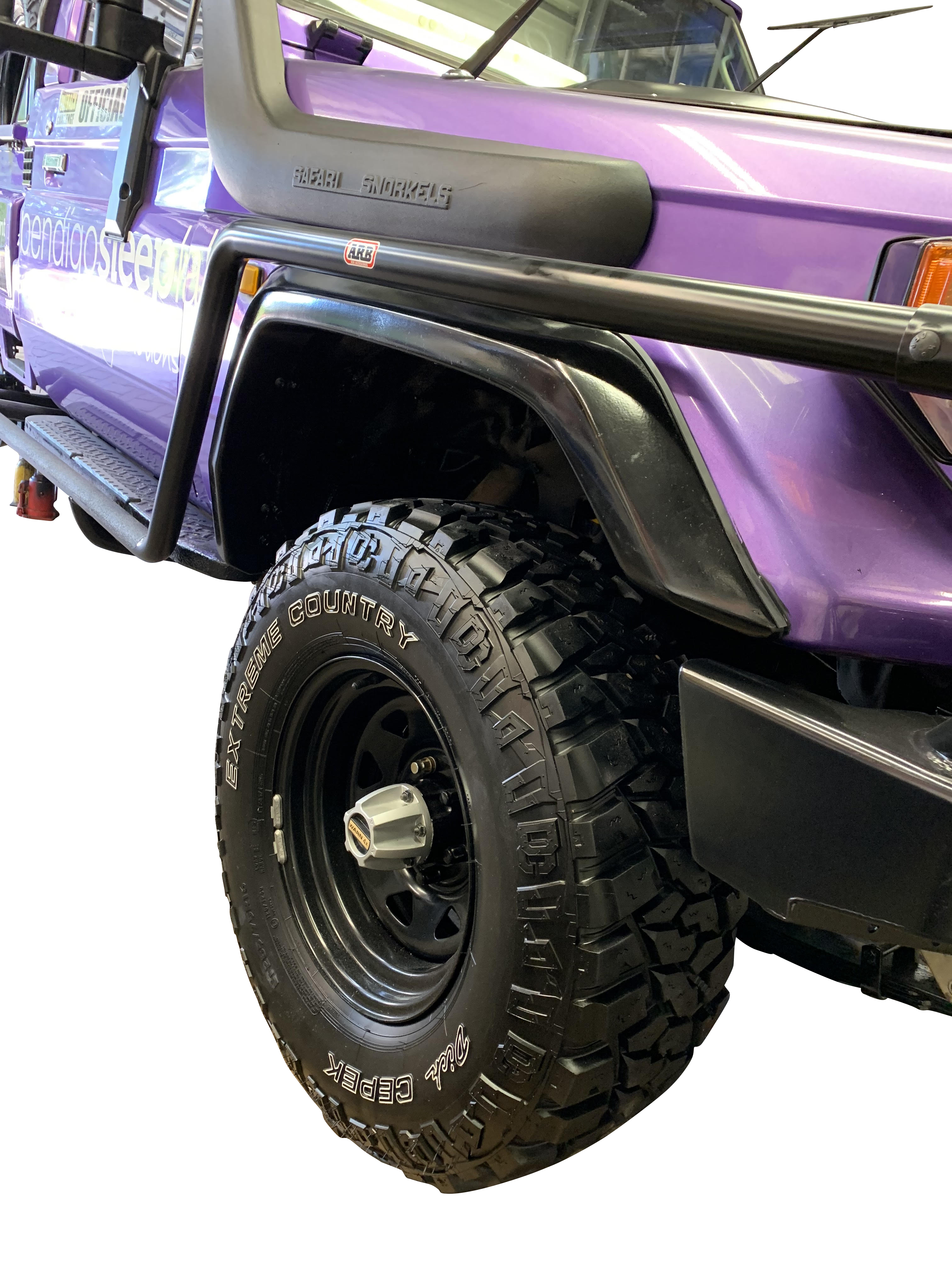 75 Series Front Flares Suits Landcruiser & Fitting Kit