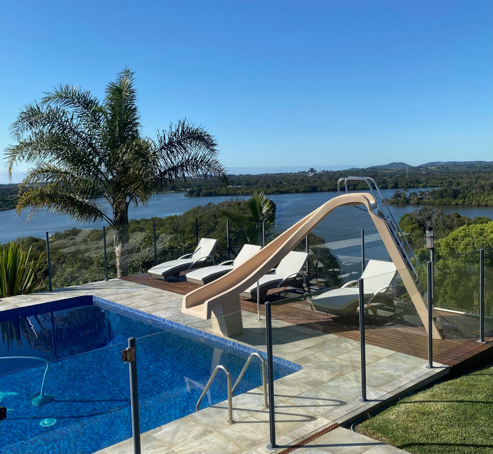 Pool Slide Left Bend 3.5m