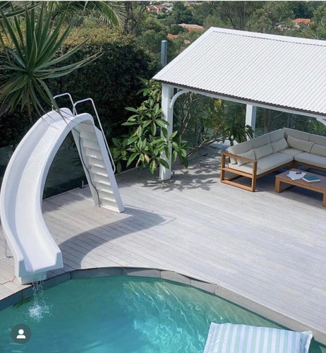 Pool Slide Left Bend 3.5m