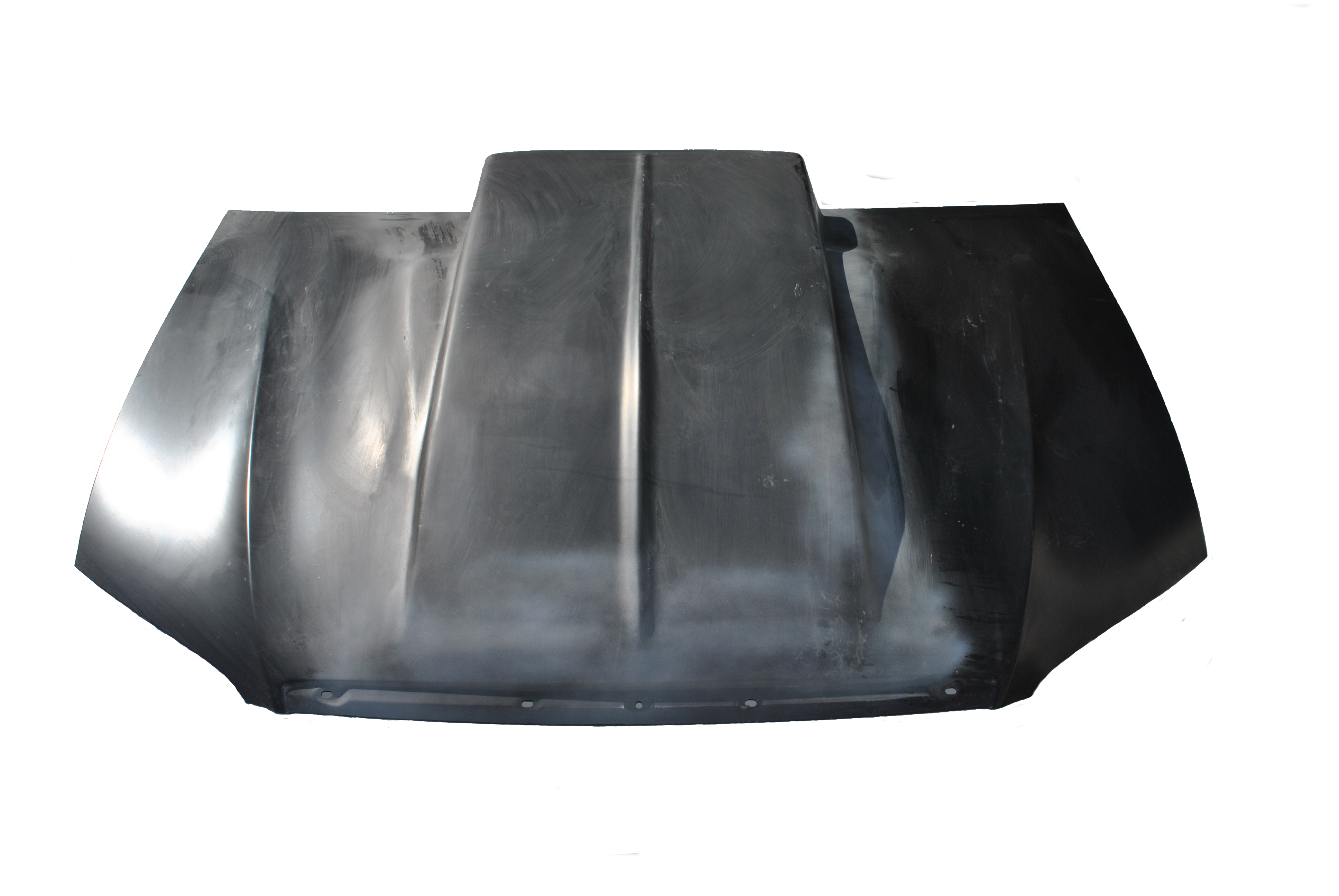 FG XR8 Steel Bonnet With Bulge and 4 Inch Reverse Cowl Scoop